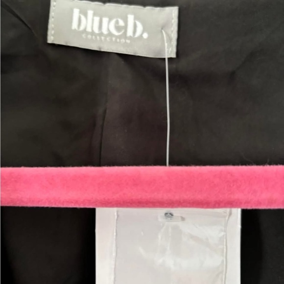 Blue B Feeling Flawless Moto jacket. Size Large Silver black - Picture 4 of 5